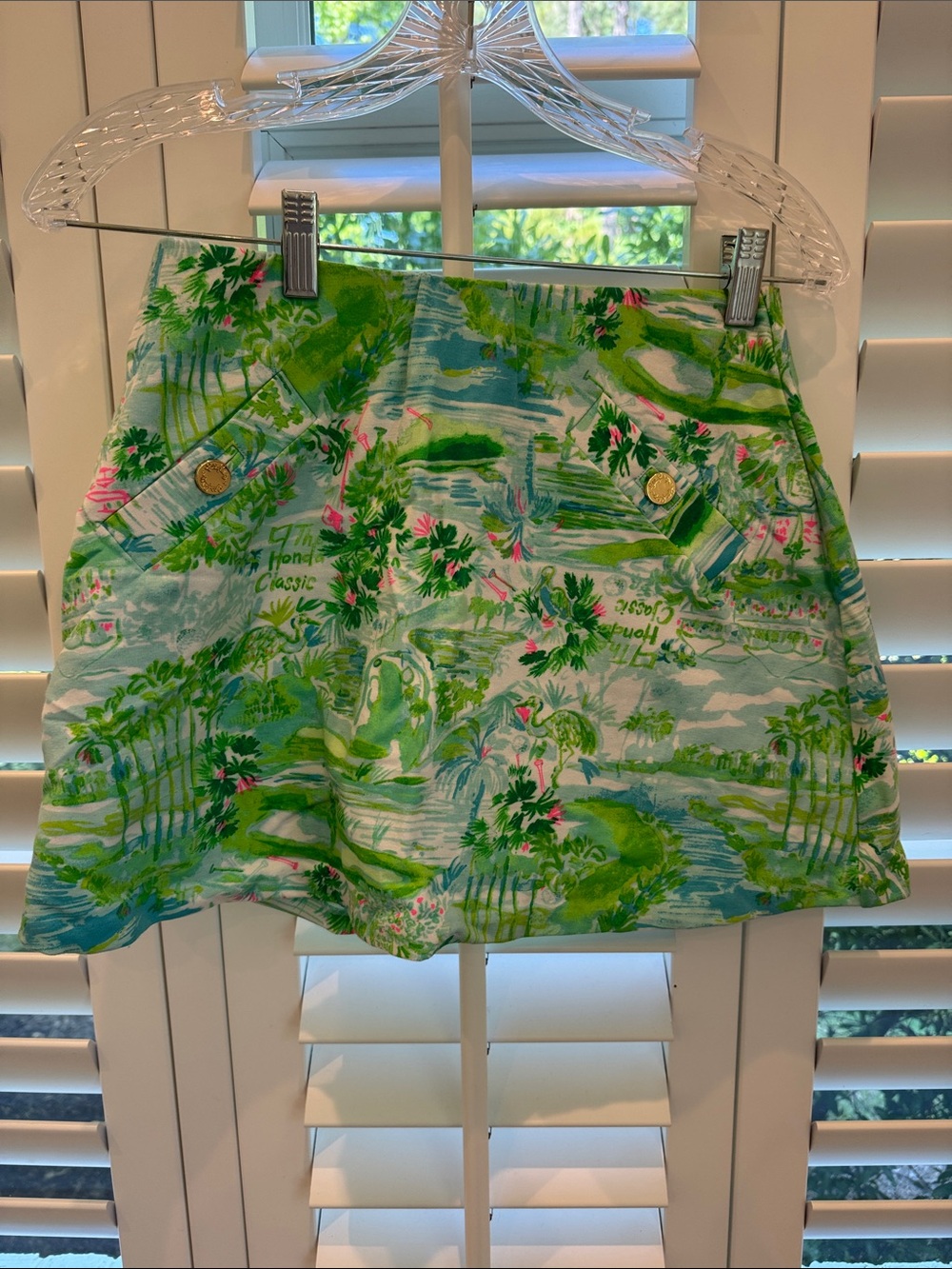 Lilly Pulitzer Madison Skort in the limited-edition Honda Classic Print